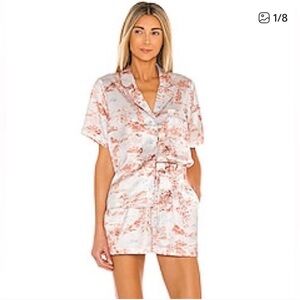 L*Space Pink and White Patterned Pajama Set